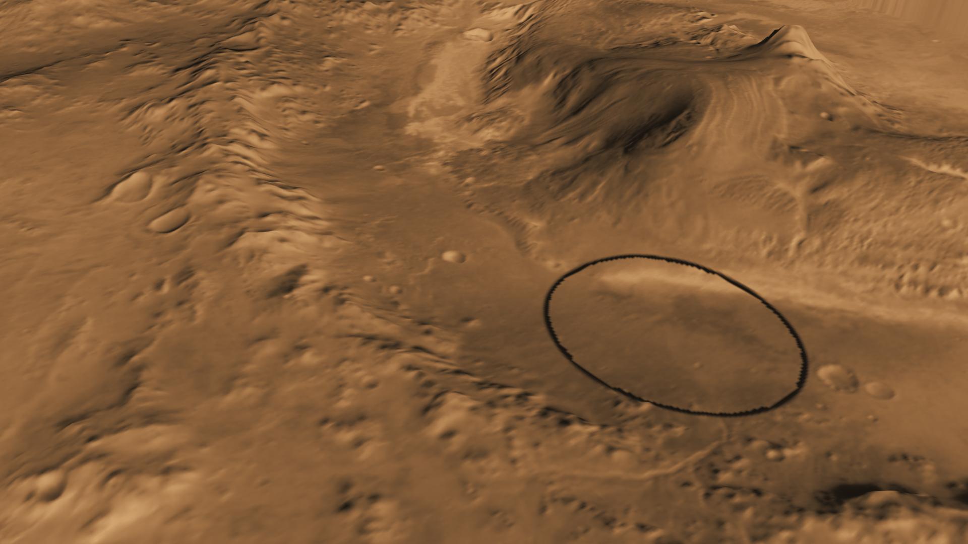 NASA's Next Mars Rover to Land at Huge Gale Crater